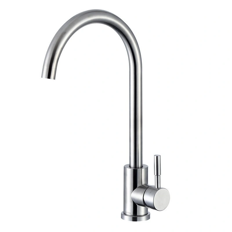 SS304 Kitchen Mixer Sink Faucet Sanitary Ware Cold and Hot Water Mixer Water Tap