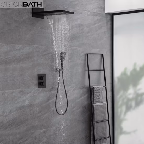 Смеситель для душа Cupc Watermark в настенной системе тропического душа