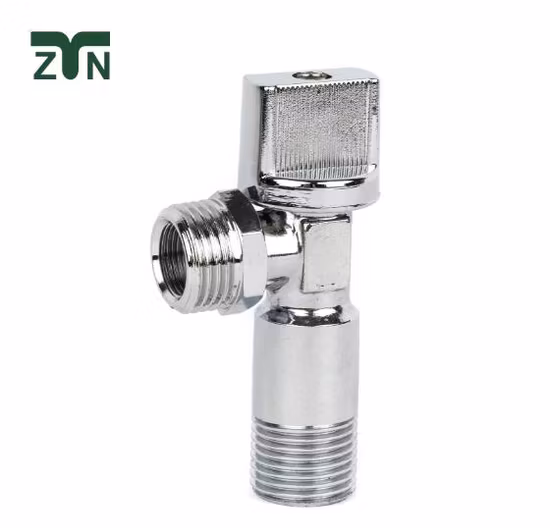 Продается угловой клапан из кованой латуни, размер 1/2 х 1/2 дюйма.