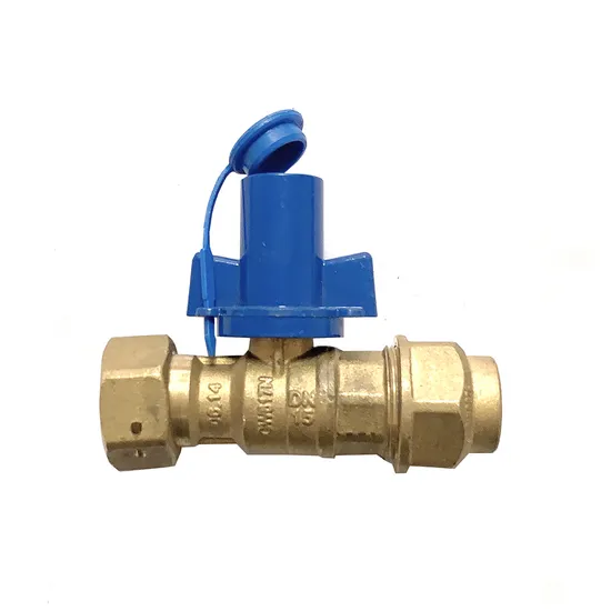 Cw617n запираемый латунный шаровой кран для счетчика воды